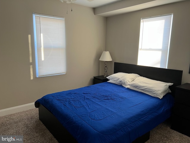 bedroom featuring carpet flooring