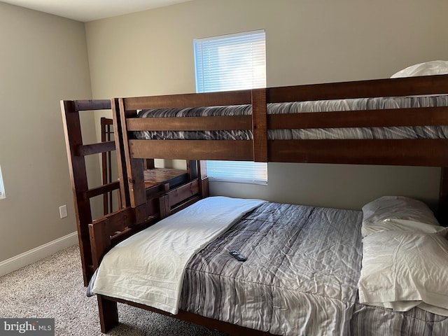 bedroom with carpet