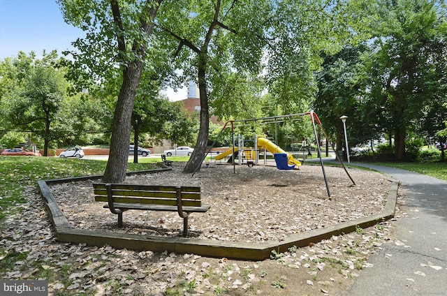 view of play area