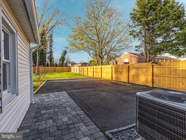 view of patio with central air condition unit