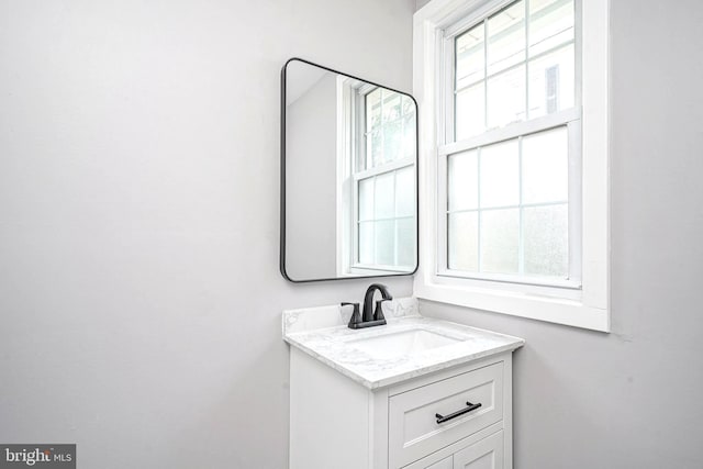 bathroom featuring vanity