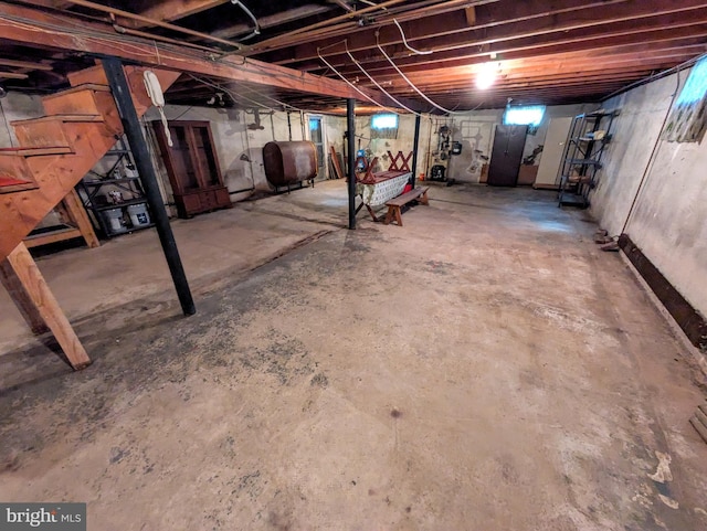 view of basement