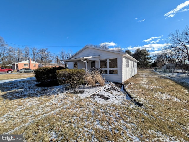 view of front of home