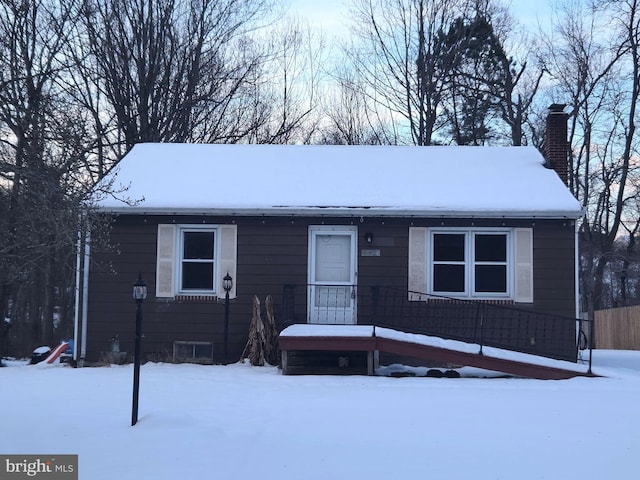 view of front of home