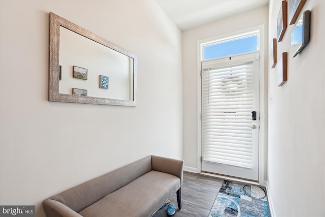 interior space featuring hardwood / wood-style flooring