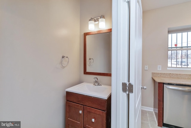 bathroom with vanity