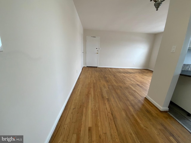 interior space featuring hardwood / wood-style floors