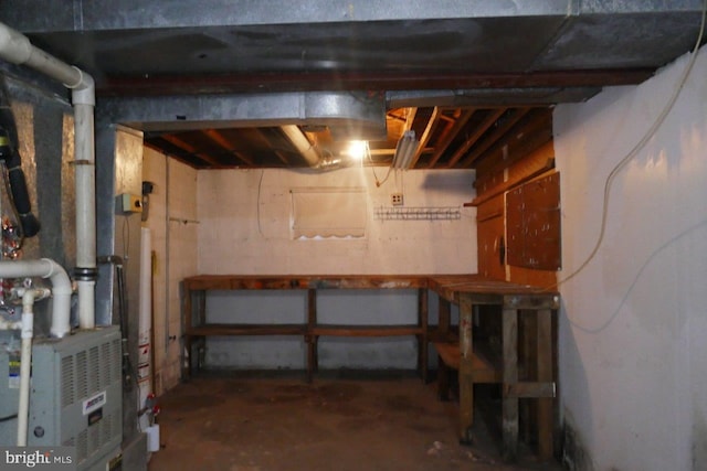 view of basement