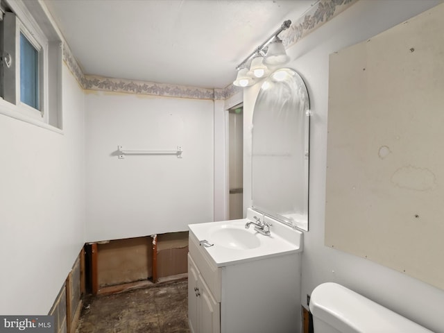 7107 Dower House Rd, Upper Marlboro, MD 20772 - half bathroom with vanity and toilet