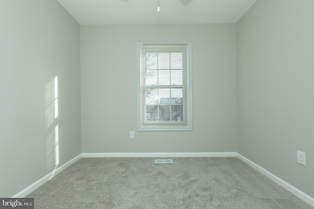 view of carpeted empty room