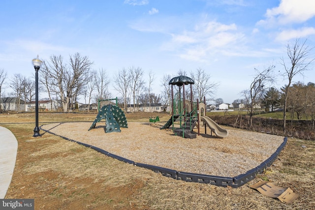 view of jungle gym