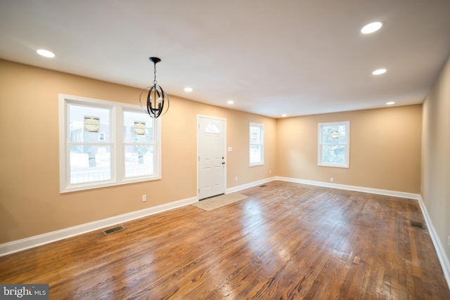 interior space featuring hardwood / wood-style floors