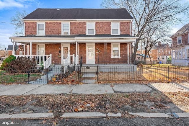 view of front of home with covered porch