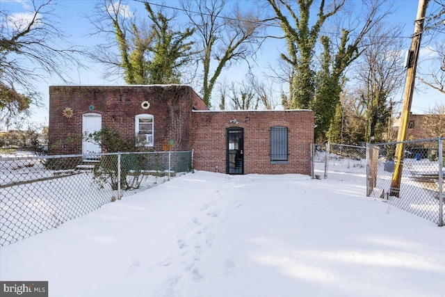 view of front of home