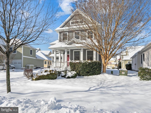 view of front of property featuring central AC unit