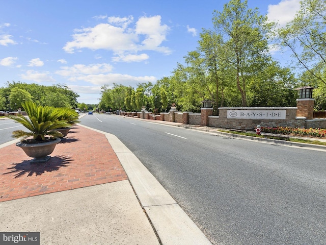 view of road