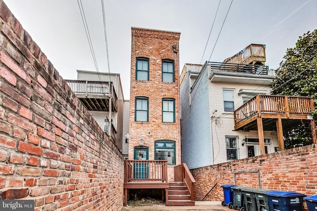 view of rear view of property