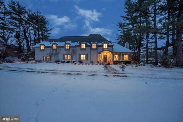 view of french country style house