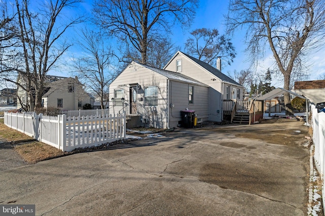 view of home's exterior