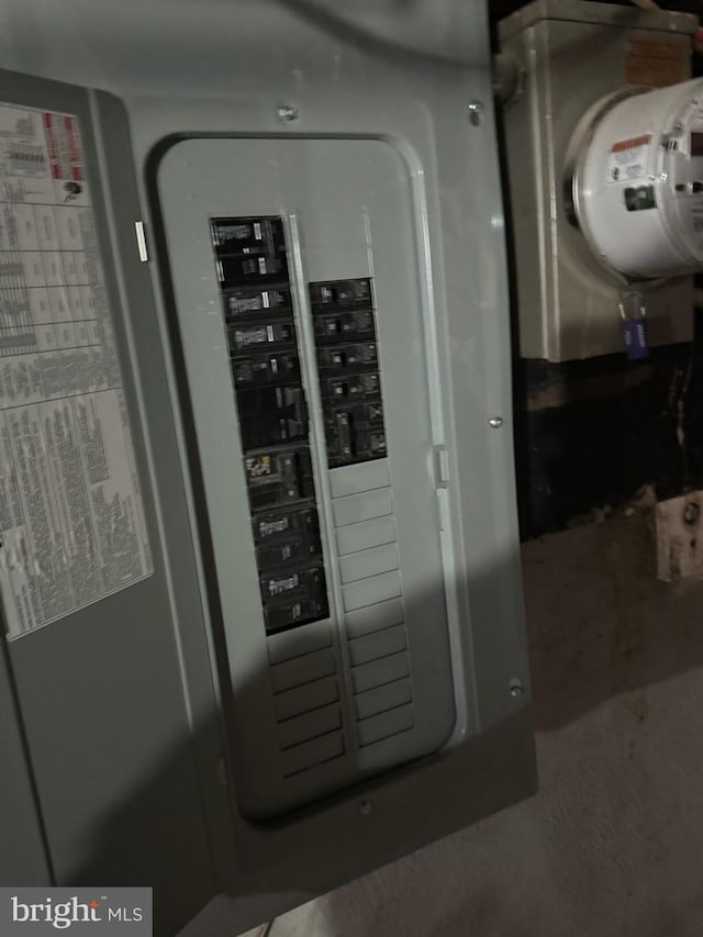 utility room featuring electric panel