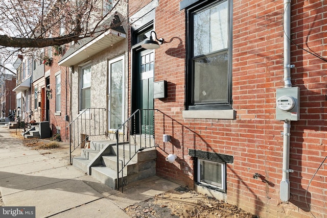 view of home's exterior with central AC unit