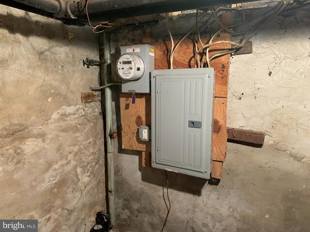 utility room with electric panel