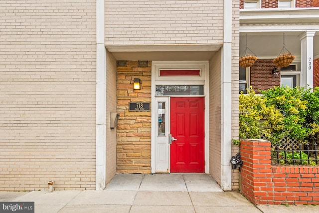 view of property entrance