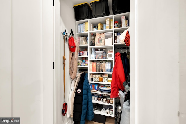 view of closet