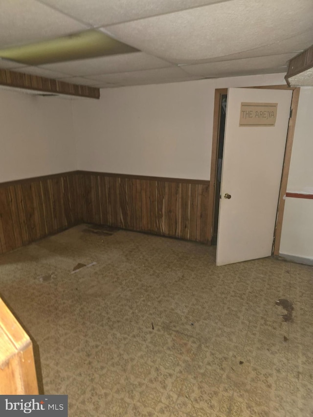 view of basement