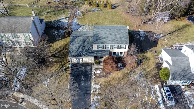 birds eye view of property