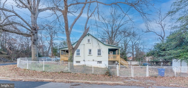 view of side of property