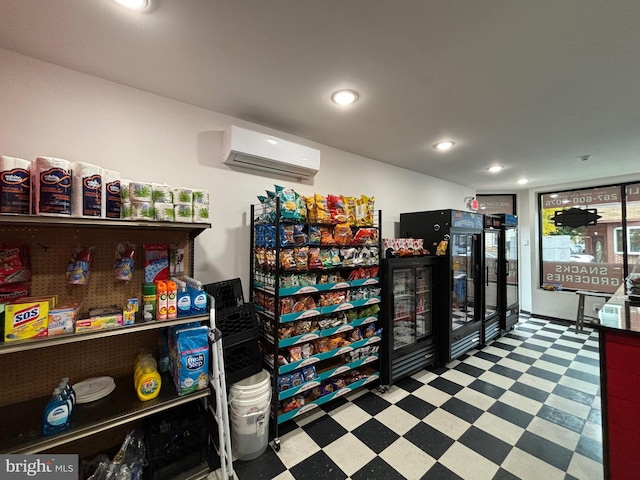 miscellaneous room with an AC wall unit