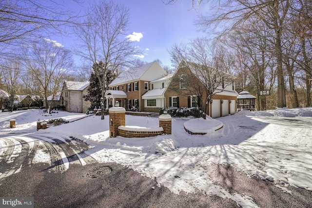 view of front of house featuring brick siding