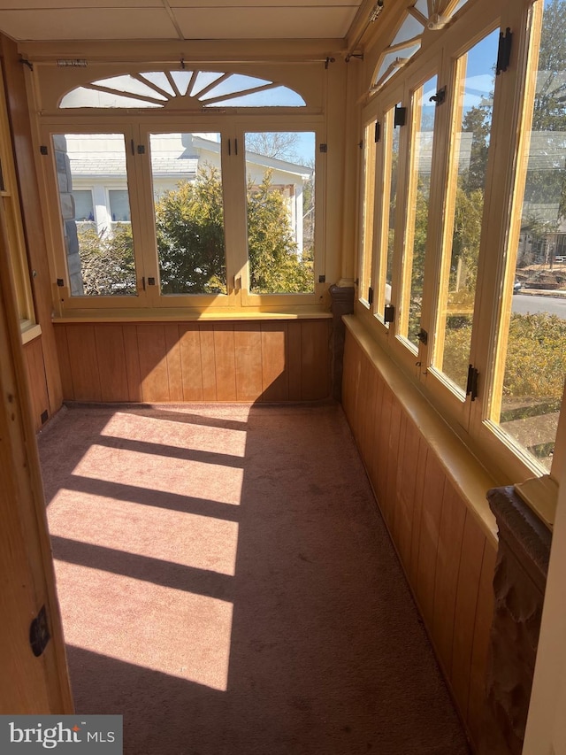 view of sunroom / solarium