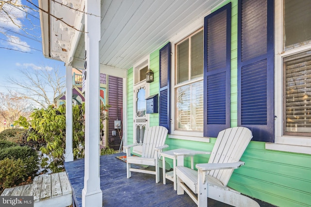 view of patio / terrace featuring a porch