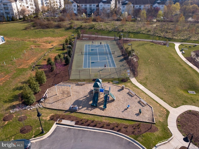 birds eye view of property