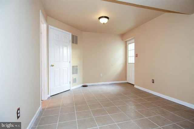 view of tiled empty room