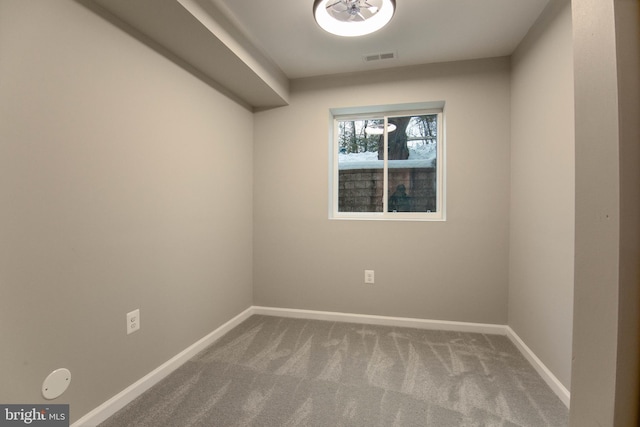 view of carpeted empty room