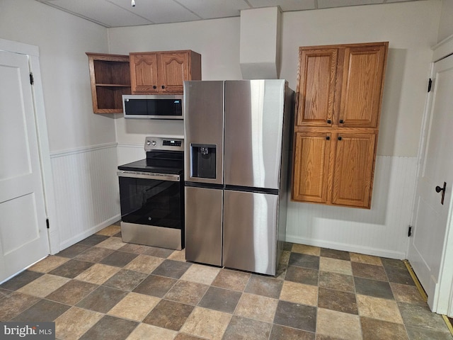 kitchen with stainless steel appliances