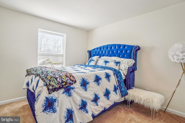 bedroom featuring carpet flooring