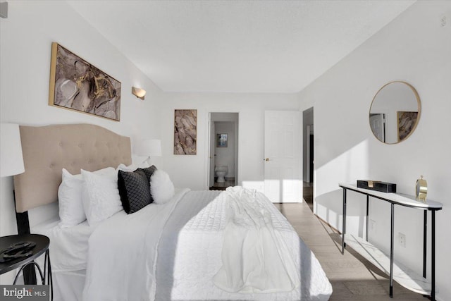 bedroom featuring light hardwood / wood-style floors