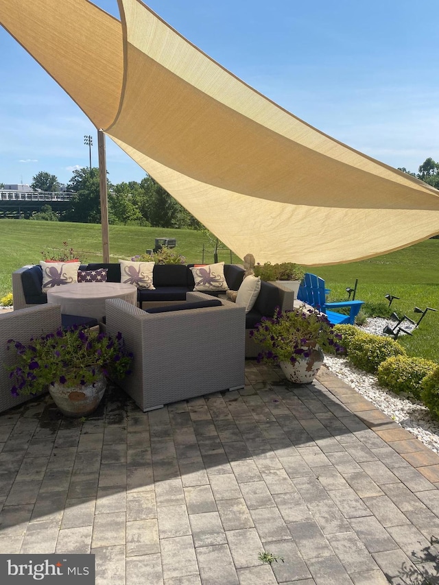 view of patio / terrace with outdoor lounge area