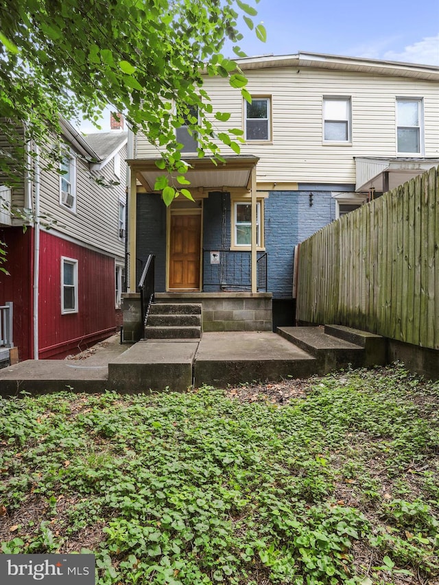 view of rear view of property