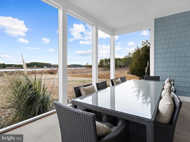 view of sunroom / solarium