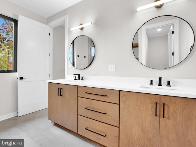 bathroom featuring vanity