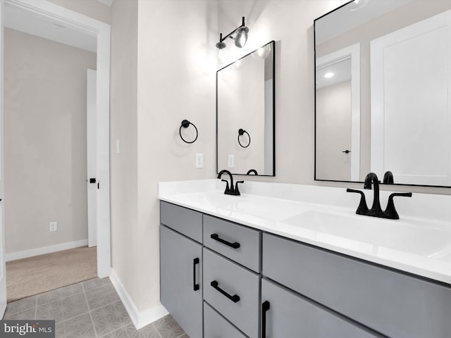 bathroom with vanity