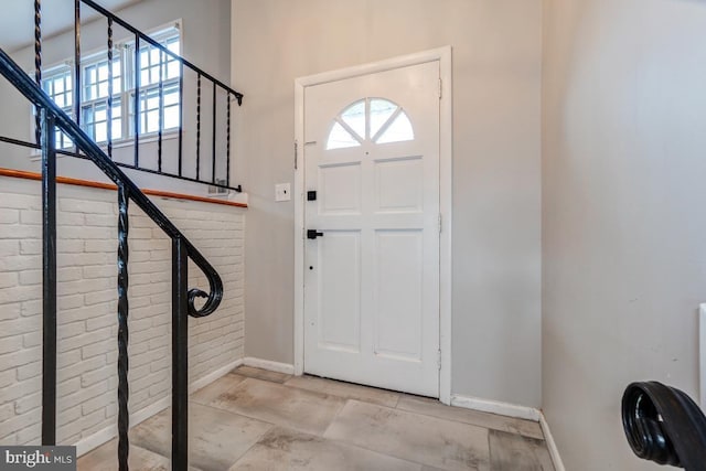 view of entrance foyer