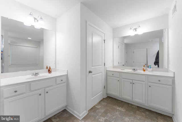 bathroom with vanity