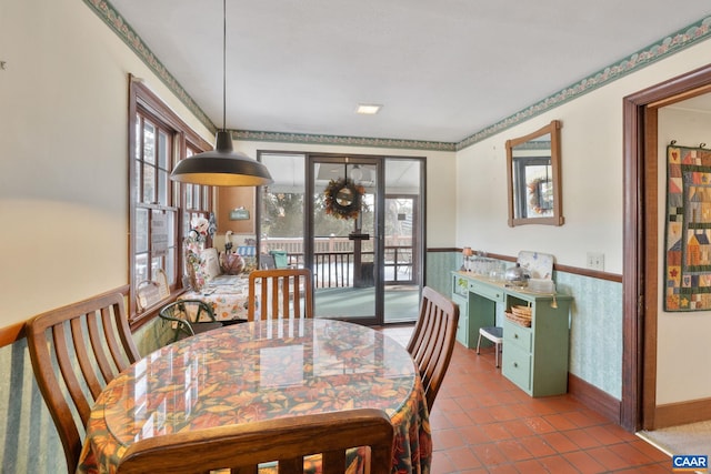 view of dining room