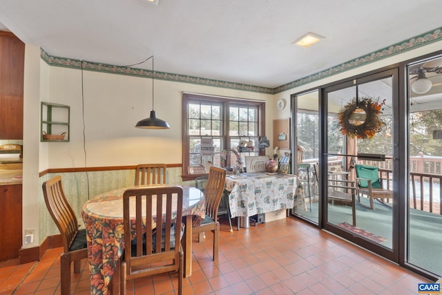 view of dining room